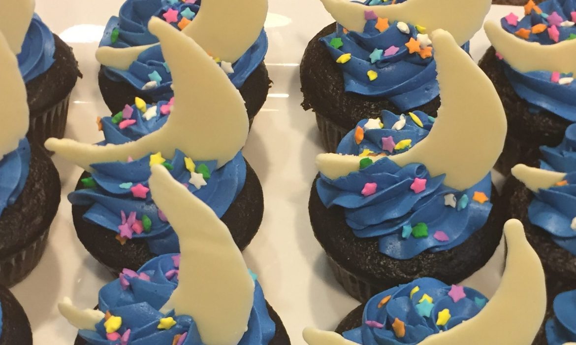 Planet themed Birthday Cupcakes
