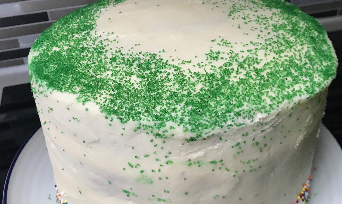 St. Patrick's Day Gender Reveal Cake