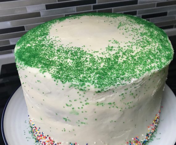 St. Patrick’s Day Gender Reveal Cake