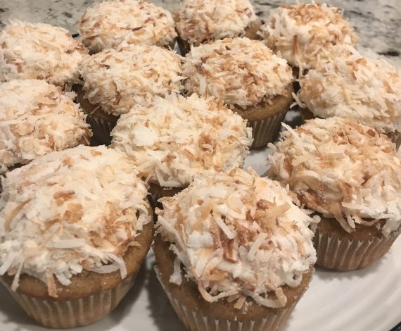 Coconut Cupcakes with Coconut Buttercream